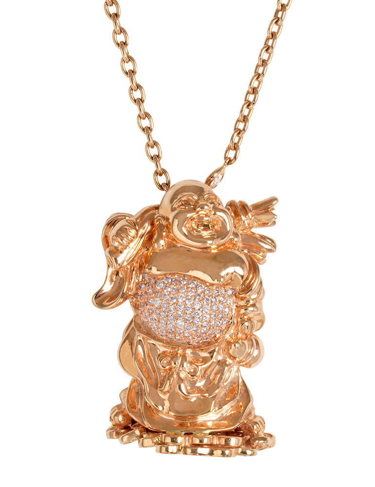 Happy Mini Buddha necklace
