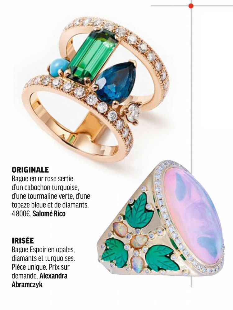 "What Jewels", by Kitty Russell: Hope Ring by Alexandra Abramczyk