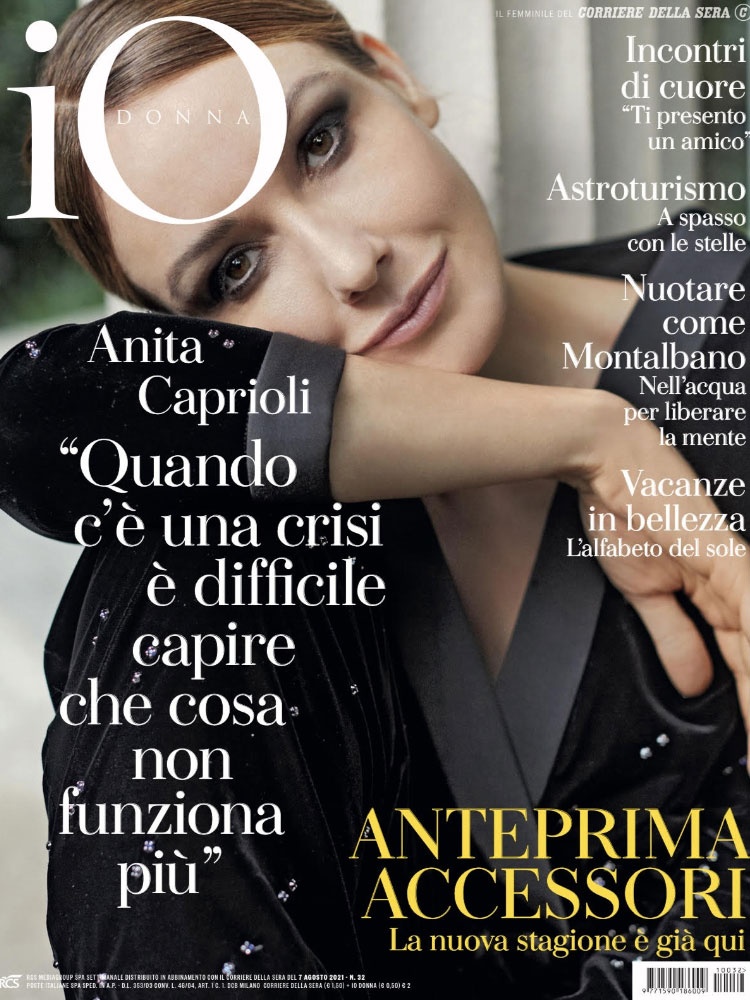 Couverture du magazine Io Donna #32 d'Août 2021