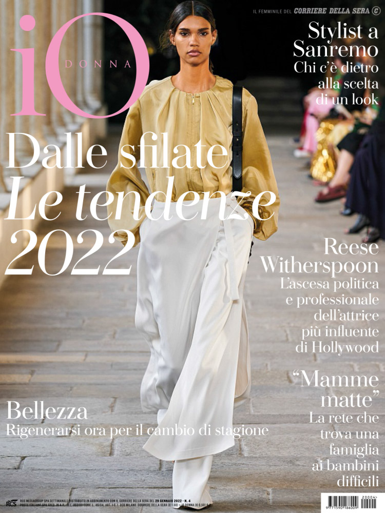 Couverture du magazine "Io Donna - Il femminile del Corriere della Sera" n°4 (Janvier 2022)