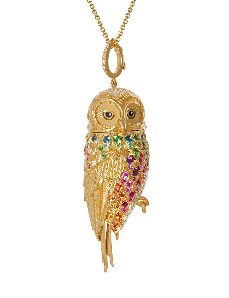 Rainbow Owl by Alexandra Rosier