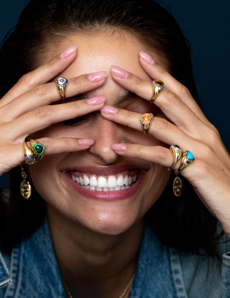 Publication of Beth Bernstein on Forbes.com: Loving signet rings and Milan earrings by Alexandra Rosier